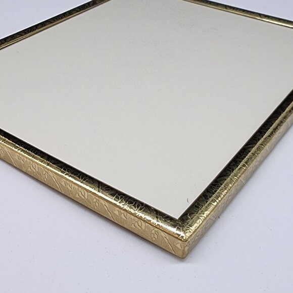 Elegant Gold Tone Metal Picture Frame With Black Velvet Back Easel Style 8x10 #2 - Picture 7 of 10